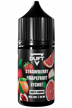Жидкость для ЭСДН DUFT SALT MIX "Strawberry, Grapefruit, Lychee" 30мл 20мг. 